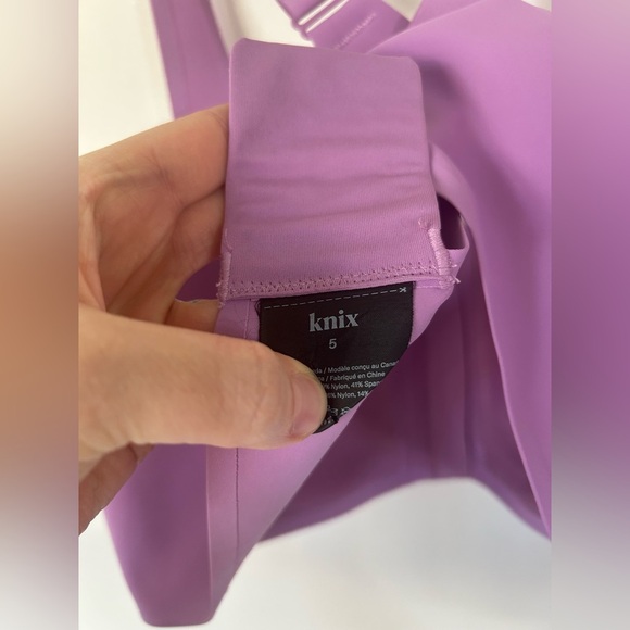 Knix Catalyst Front Zip Sports Bra Amethyst Size 5 - Picture 8 of 10